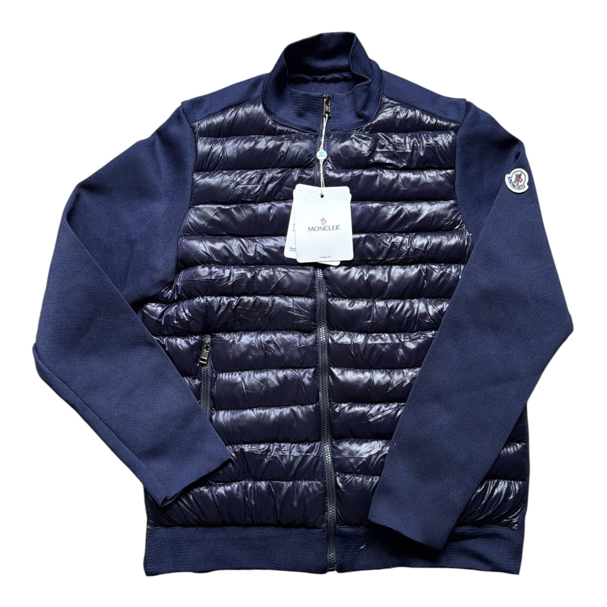 MC Cardigan Shiny Blau
